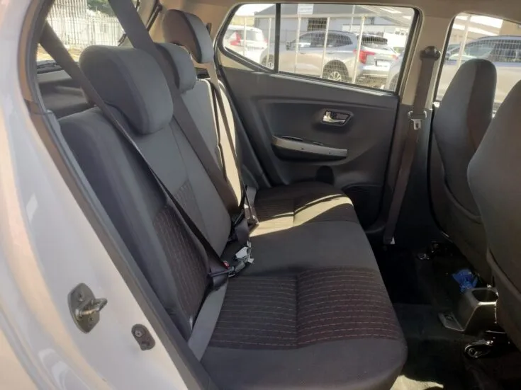 2022 Toyota Agya/1.0 5MT – Rear Seats