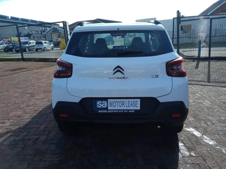 2024 CITROEN C3 FEEL MANUAL – Back Photo