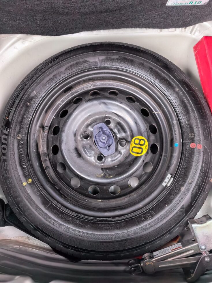 2024 TOYOTA VITZ 1.0 XR MANUAL – Spare Wheel