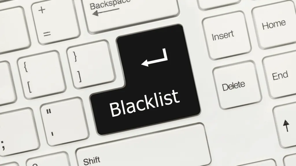 Blacklisted button on computer to augment the article titled: blacklisted cars for sale.
