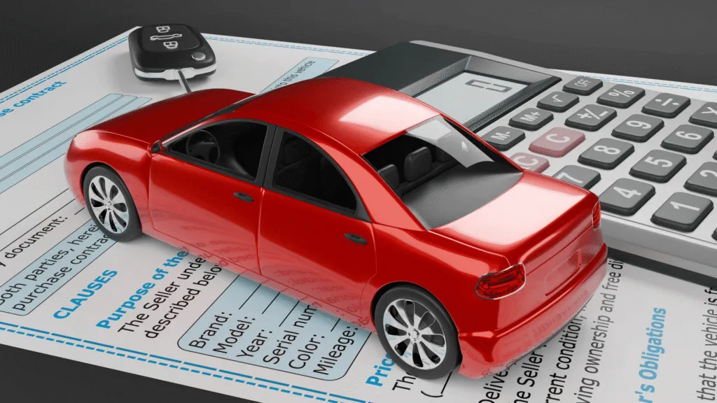 Toy car on top of a contract along with keys, to augment the article about car finance being declined in South Africa.